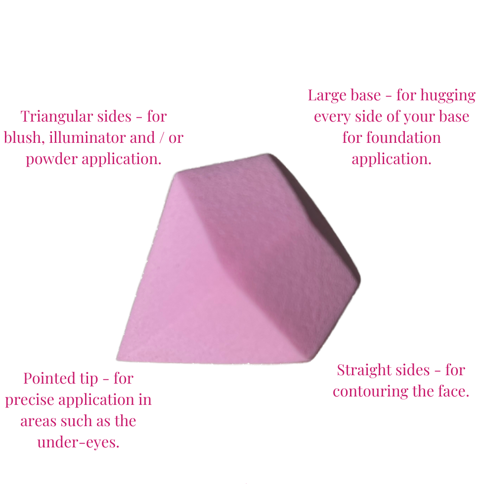 Diamond Finish Multi-Purpose Latex-Free Makeup Sponge for Flawless Look