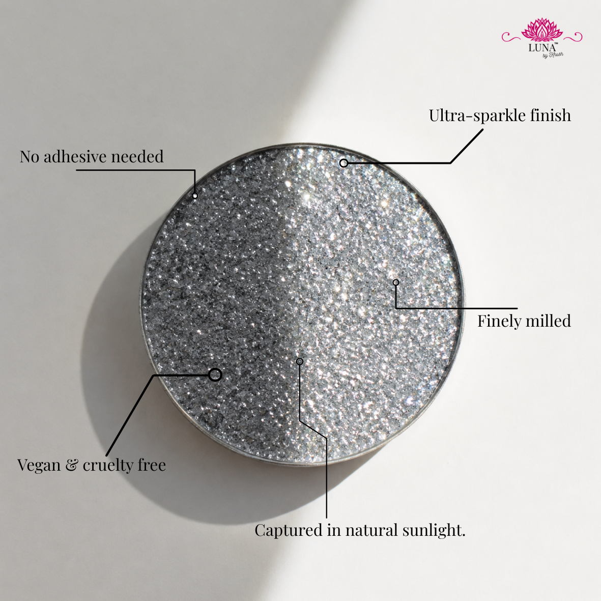 Handmade Pressed Glitter Pigment Eyeshadow High Shine Sparkle