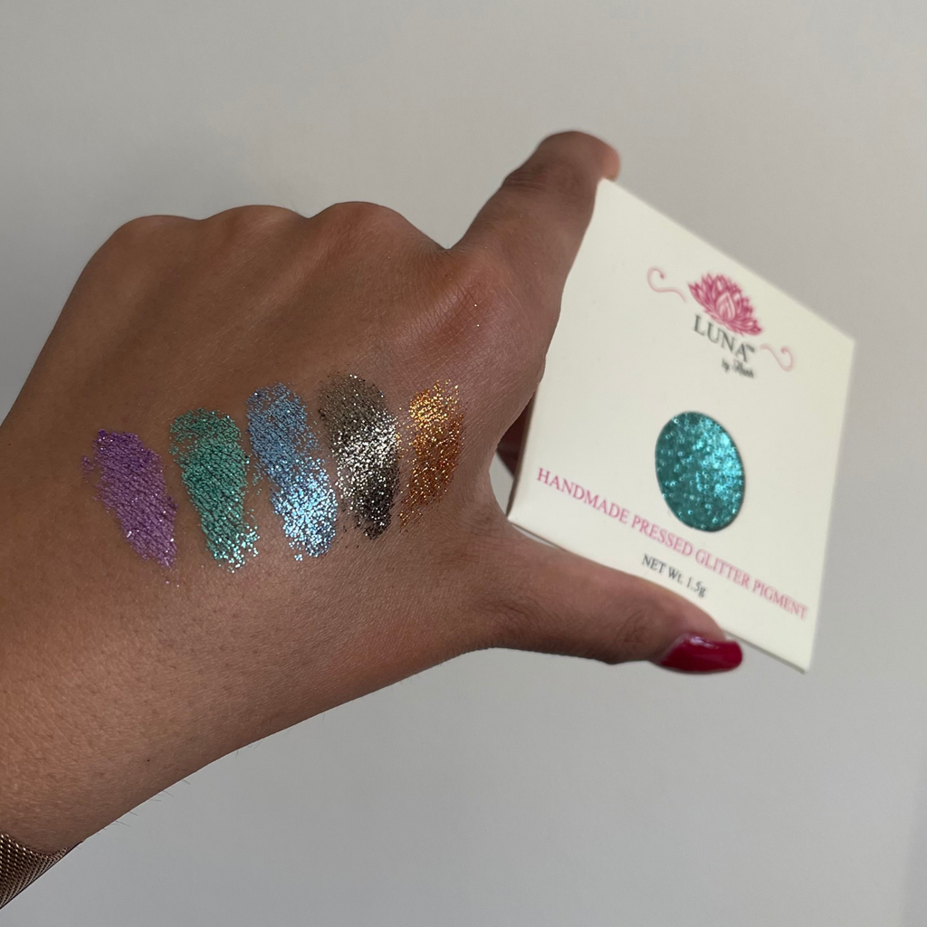 Handmade Pressed Glitter Pigment Eyeshadow High Shine Sparkle