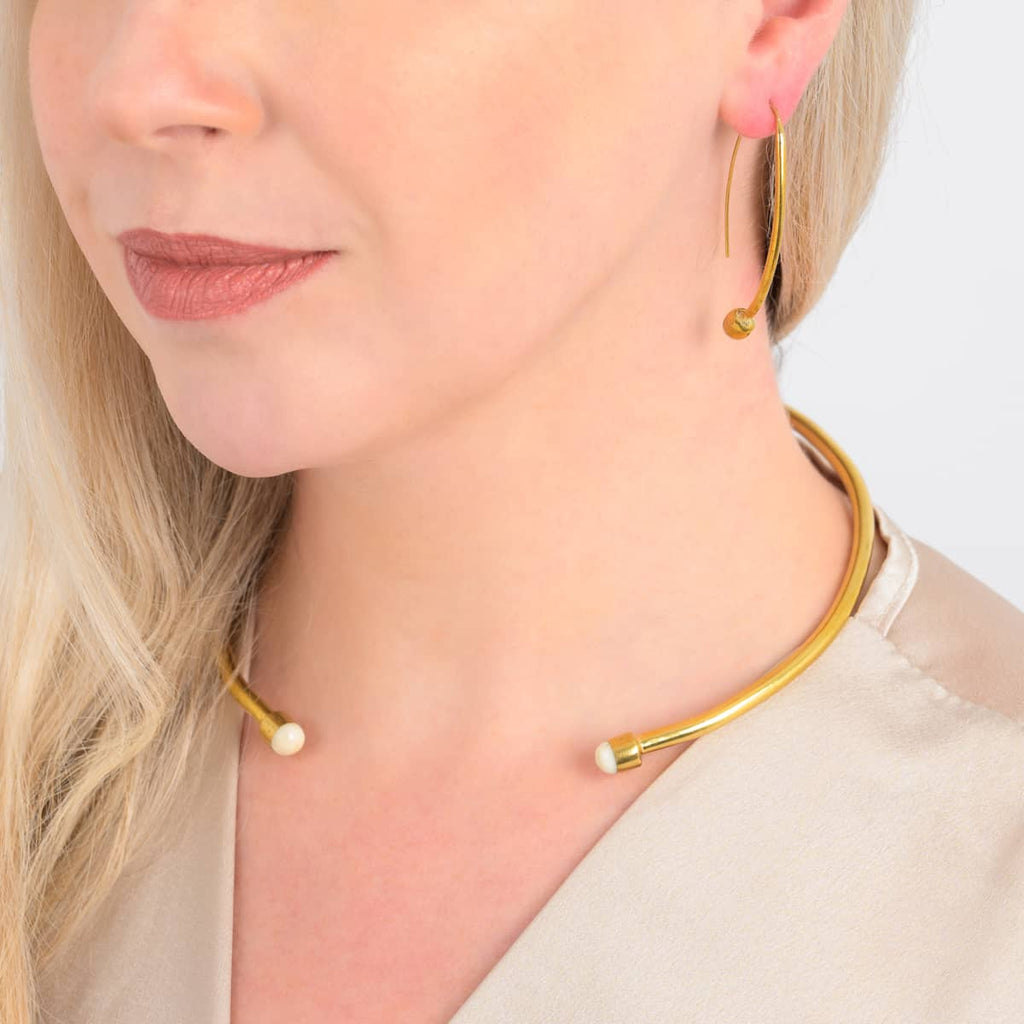 Kushikamana Recycled Brass Earrings (2 Colours)