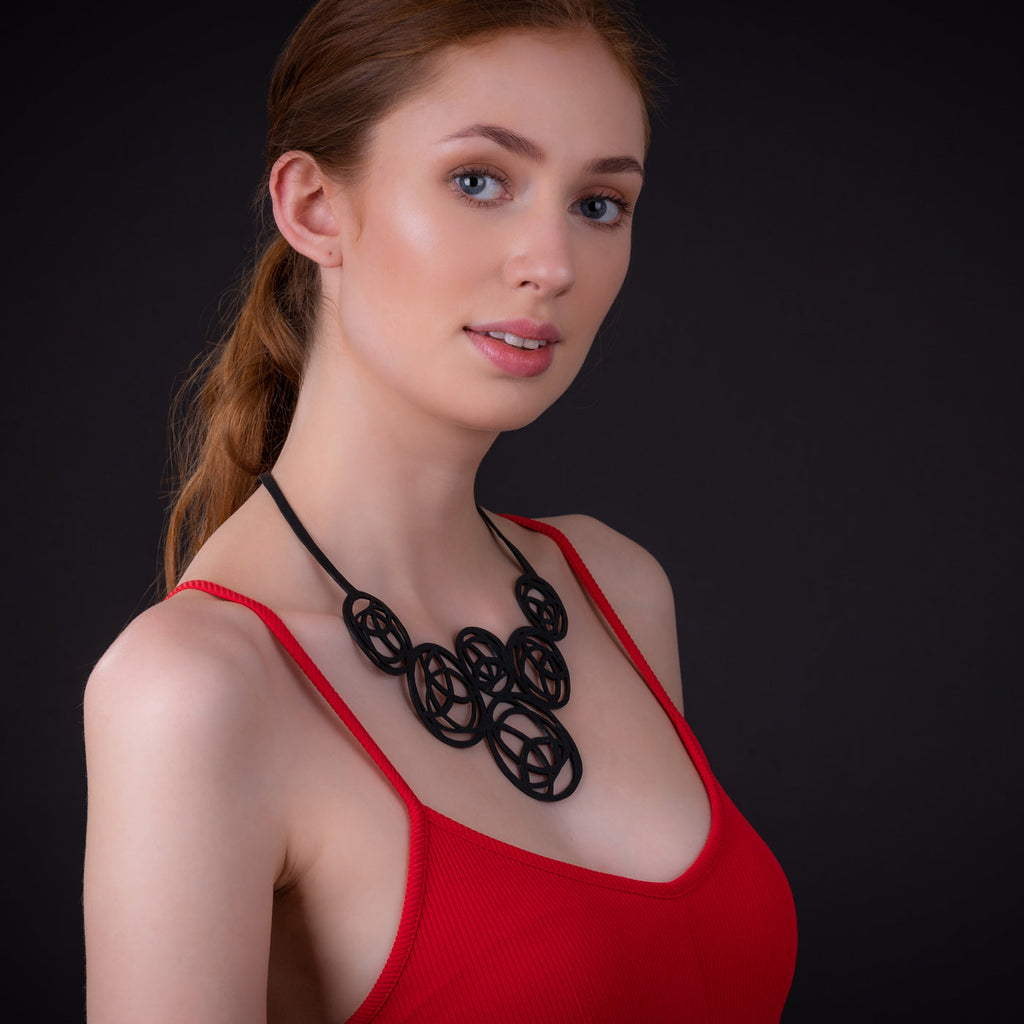 Neptune Black Necklace-0