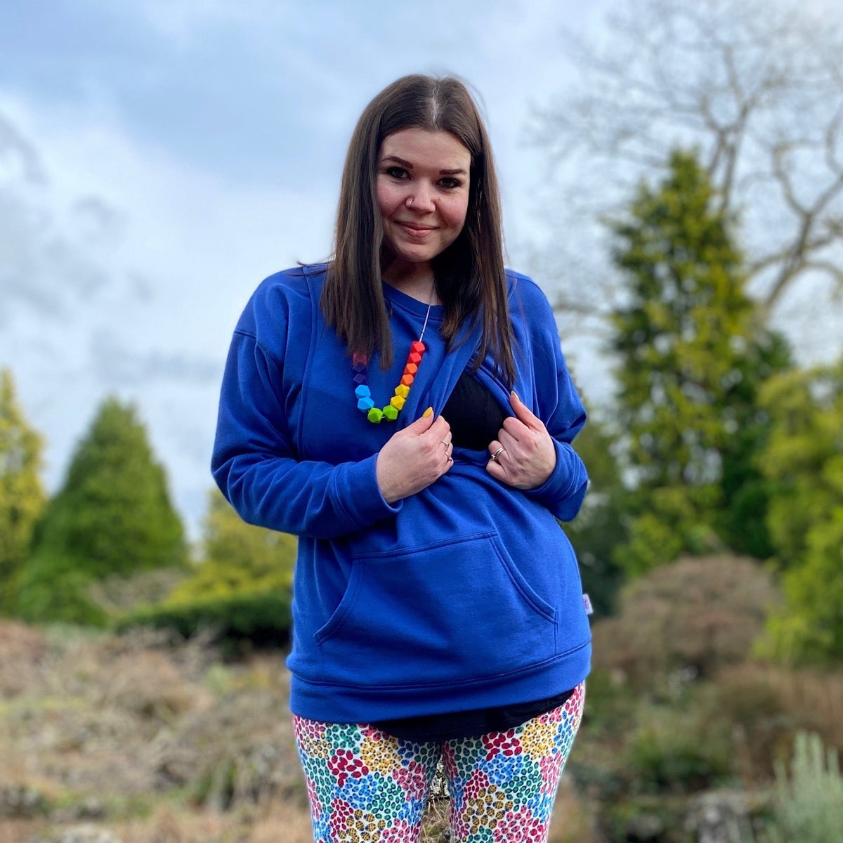 Bex Blue Breastfeeding Jumper-0