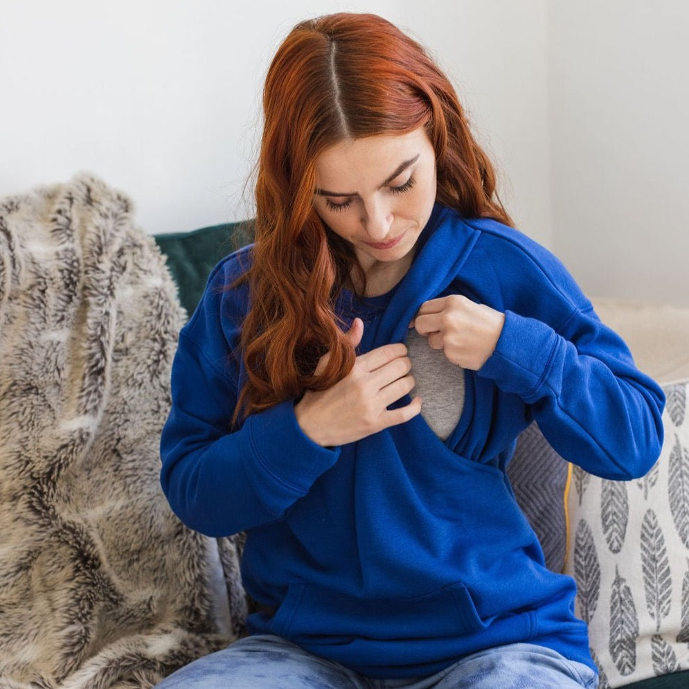 Bex Blue Breastfeeding Jumper-3