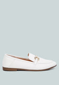 Talula Horsebit Faux Leather Loafers Recycled Eco-Friendly Flats