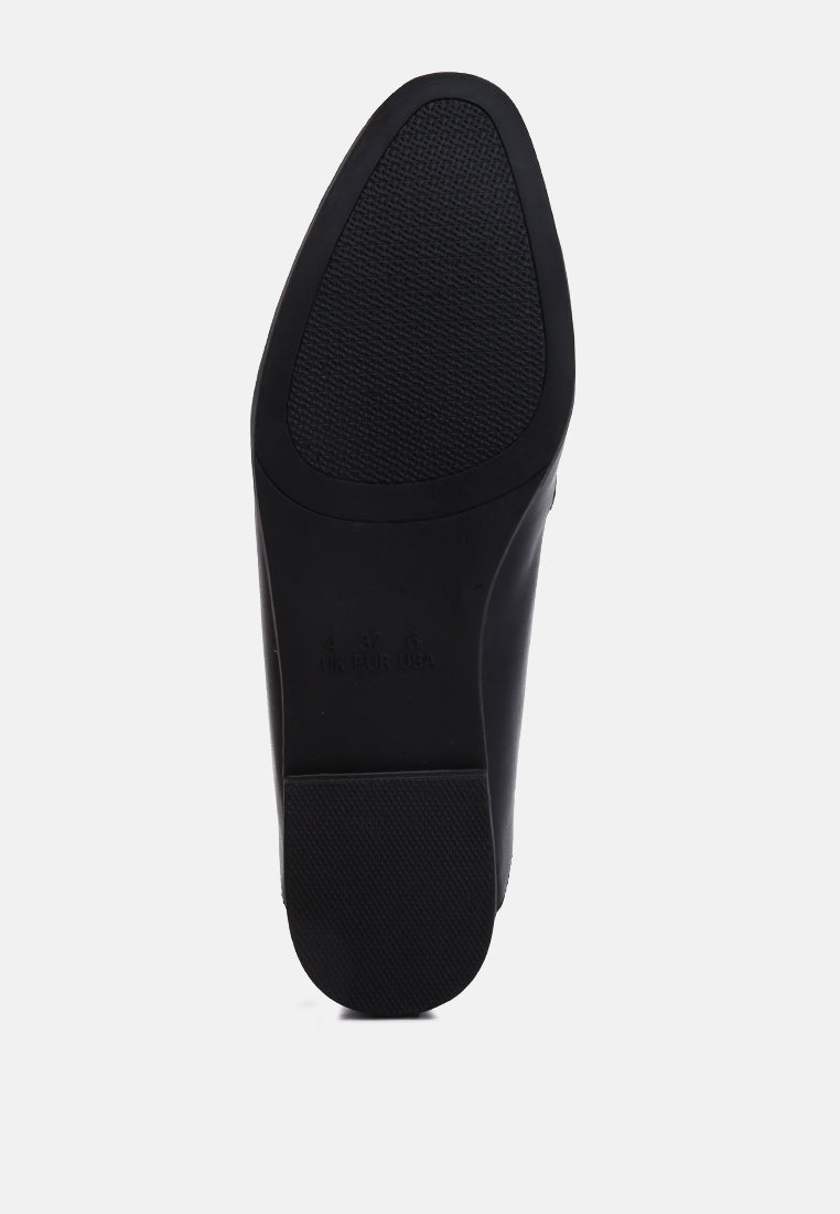 Talula Horsebit Faux Leather Loafers Recycled Eco-Friendly Flats