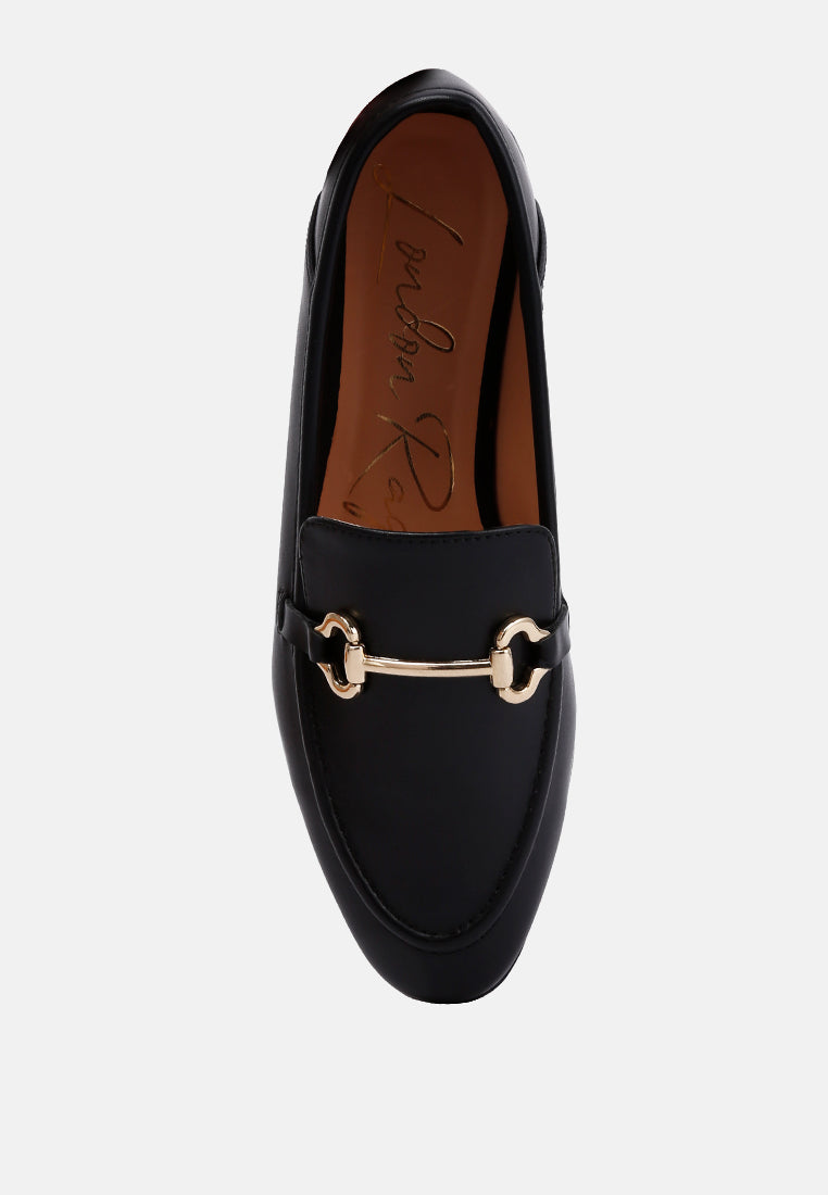 Talula Horsebit Faux Leather Loafers Recycled Eco-Friendly Flats